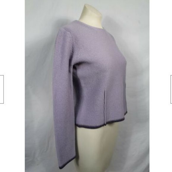 Eddie Bauer Lilac Purple Lambswool Sweater Small - Picture 2 of 5